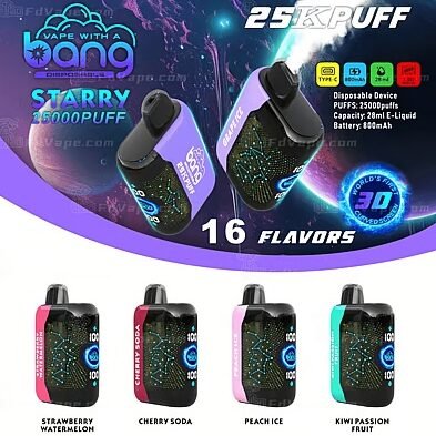 Bang Starry 25000Puff 一次性電子煙｜25000口超長續航  台灣現貨供應