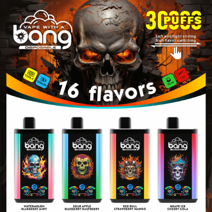 【新品上市】Bang 30000 Puffs 顯示屏電子煙｜36ml大容量  Type-C快充  爆煙體驗